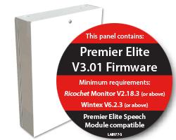 Premier Elite V3.01 firmware released for all Premier Elite control panels